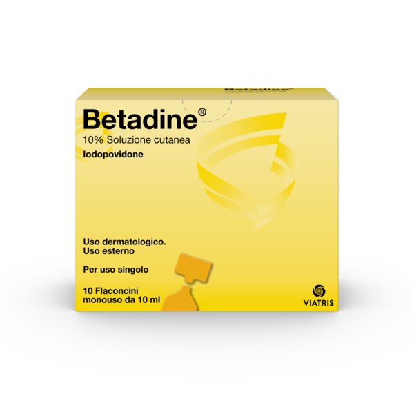 betadine 10% soluzione cutanea flaconcini monouso 10x10 ml