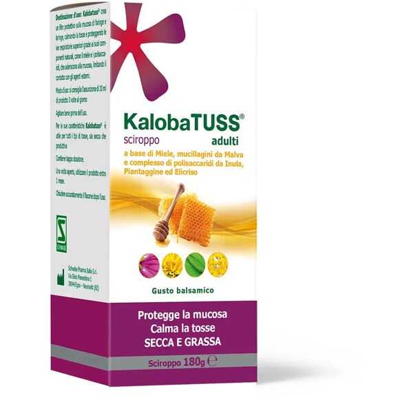 schwabe pharma italia kaloba tuss sciroppo per la tosse secca e grassa adulti 180 g