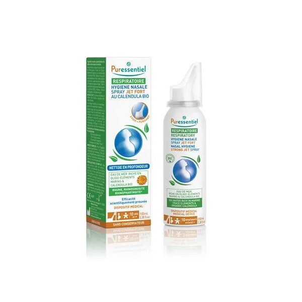 puressentiel spray a getto forte per l'igiene respiratoria nasale 100 ml