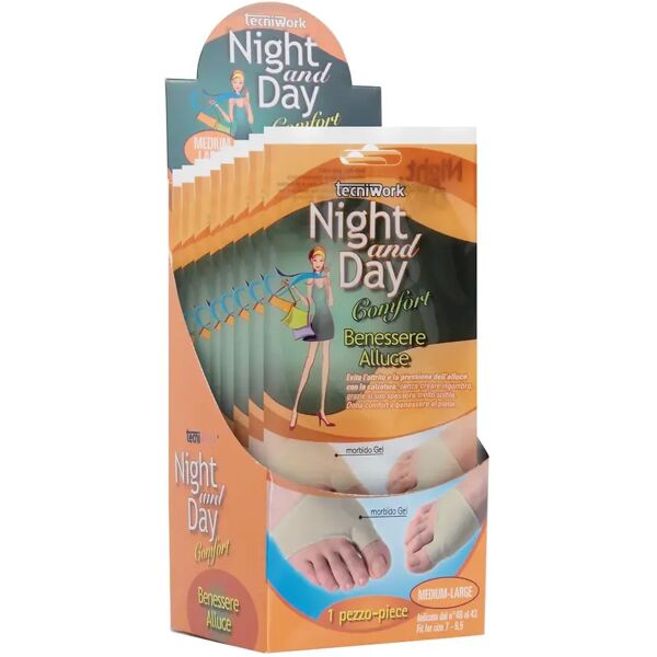 night&day benessere alluce cuscinetto protettivo alluce valgo taglia m-l