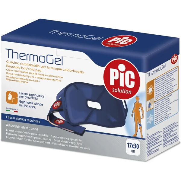 pic solution pic thermogel cuscino in gel terapia caldo/freddo per ginocchio 17x30 cm