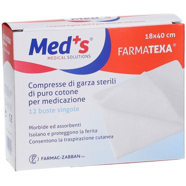 meds farmatexa compresse di garza sterile 18x40 cm 12 buste singole