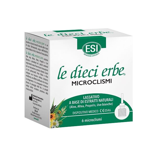 esi le dieci erbe microclismi 6 pezzi