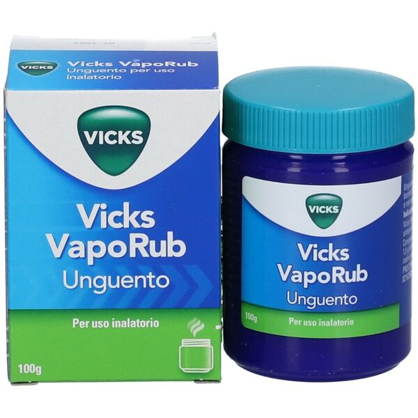 vicks vaporub rimedio per raffreddore mal di gola tosse e naso chiuso vasetto da 100 g