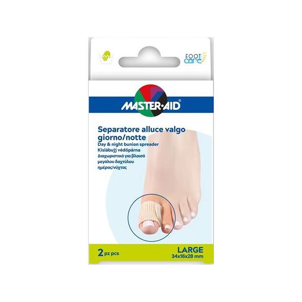 pietrasanta pharma spa master-aid foot care divaricatore alluce giorno/notte taglia l 2 pezzi