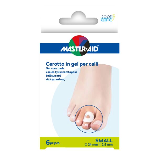 pietrasanta pharma spa master-aid foot care cerotto gel calli taglia s 6 pezzi