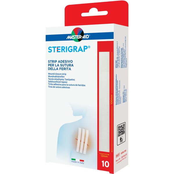 pietrasanta pharma spa master-aid sterigrap strip adesivo sutura ferite 100x12 mm 6 pezzi