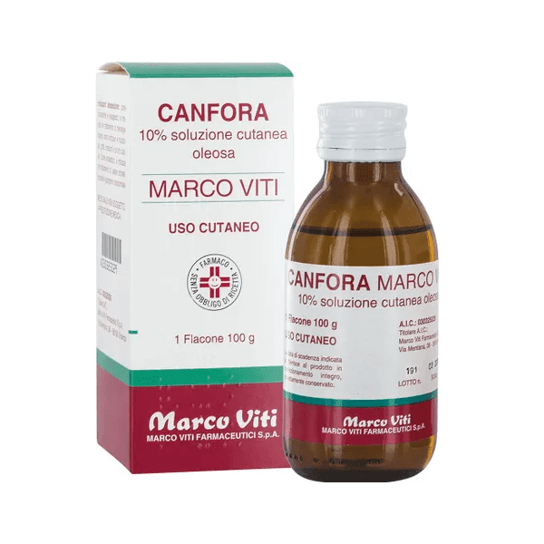 marco viti canfora 10 % soluzione oleosa 100 gr