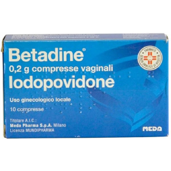 betadine 10 compresse vaginali