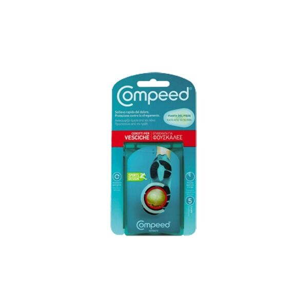 compeed linea protezione guarigione vesciche 5 cerotti per pianta del piede