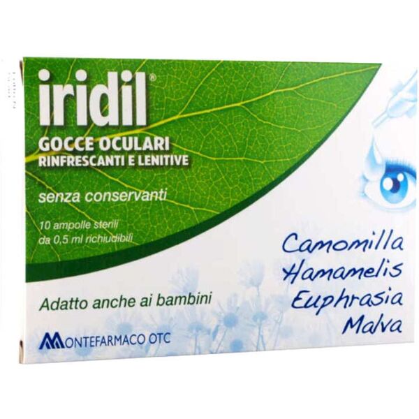 iridina iridil gocce oculari rinfrescanti e lenitive 10 monodose sterili da 0,5 ml richiudibili