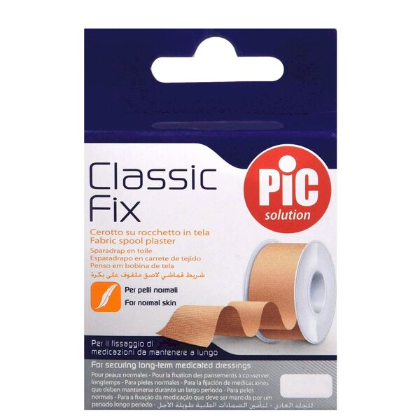 pic classic fix cerotto su rocchetto in tela 1 rocchetto 5 cm x 5 m