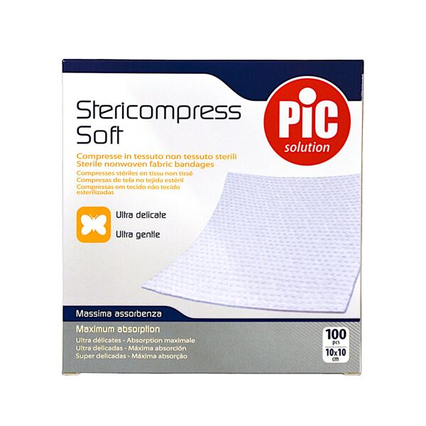pic stericompress soft compresse in tessuto sterile 100 pcs 10x10cm