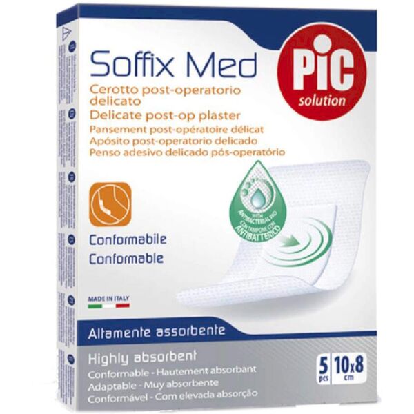 pic soffix med cerotto post-operatorio delicato 5pcs 10x8cm