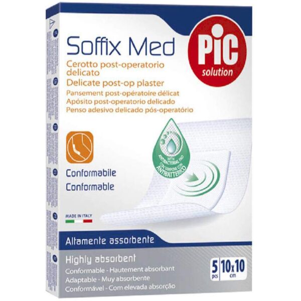 pic soffix med cerotto post-operatorio delicato 5pcs 10x10cm