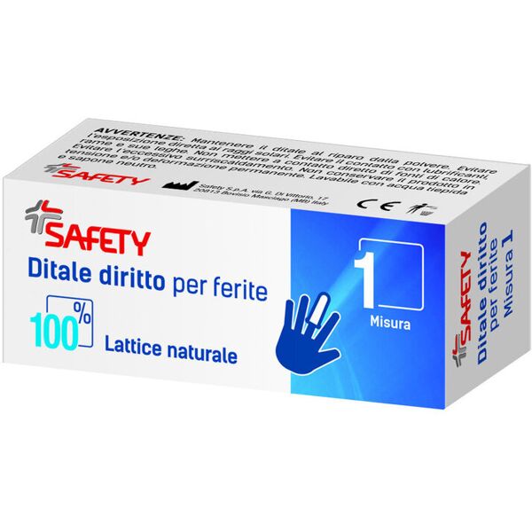 safety ditale diritto per ferite 1 pacchetto misura 2