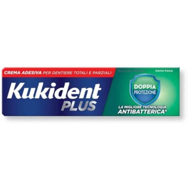 kukident plus doppia protezione antibatterica 40g