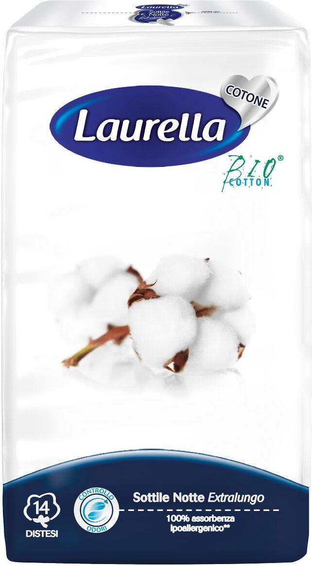 Laurella Assorbente In Cotone Sottile Notte Extralungo