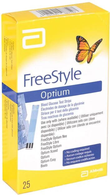 Gima Strisce Glucosio Abbott Freestyle Optium - Confezione da 50 Pezzi