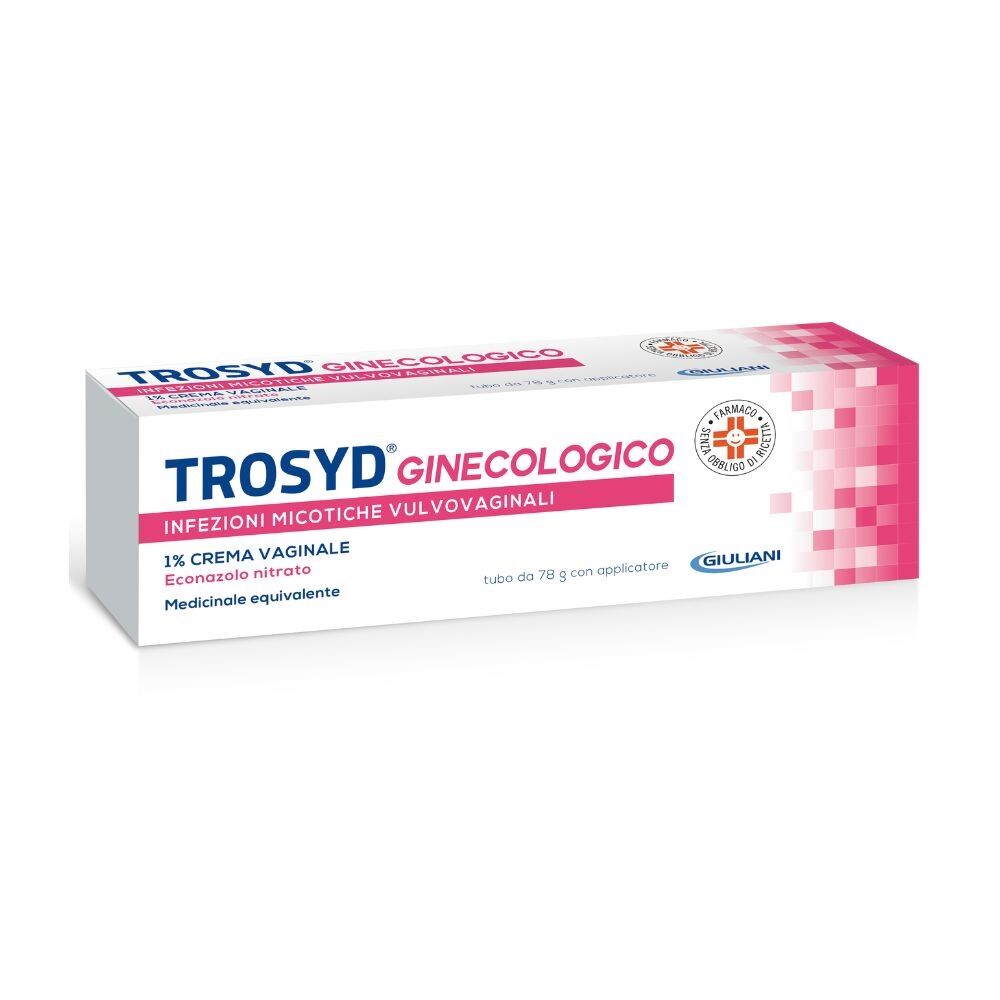 Giuliani Trosyd ginecol Ginecologico 1% Crema Vaginale per Infezioni Micotiche Vulvovaginali, 78g