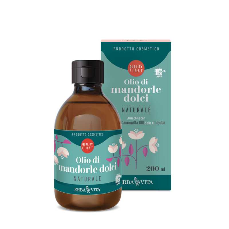 Olio Mandorle Dolci Naturale Erba Vita 200ml