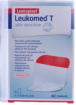 Bsn Medical Leukomed T Skin Sensitive Medicazione Post Operatoria Trasparente Con Massa Adesiva In Silicone 7,2x5 Cm 5 Pezzi