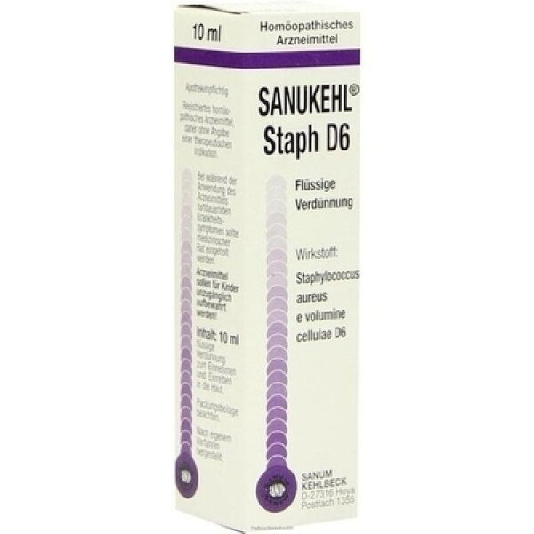 Sanum-Kehlbeck Gmbh & Co. Kg Sanukehl Staph D6 Gocce 10ml