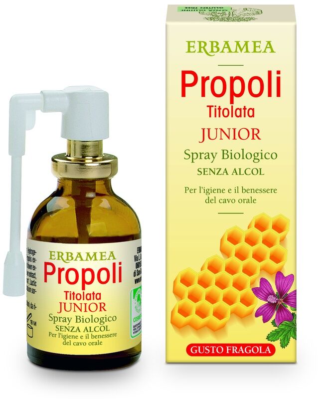 Erbamea Srl Propoli Titolata Junior Spray Biologico 20ml