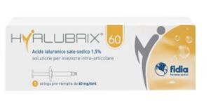 Fidia Farmaceutici Spa Hyalubrix 60 Intrarticolare 1 Siringa 60mg/4ml Pre-Riempita