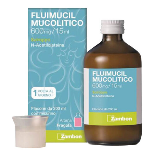 Zambon Fluimucil Mucolitico Sciroppo 600mg / 15ml