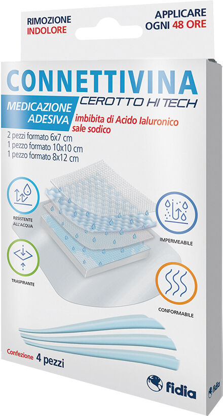 Fidia Farmaceutici Spa Connettivina 4 Cerotti Hitech Misti