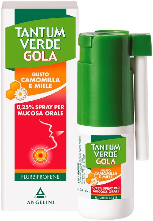 Angelini Spa Tantum Verde Gola Spray 15ml Camomilla E Miele