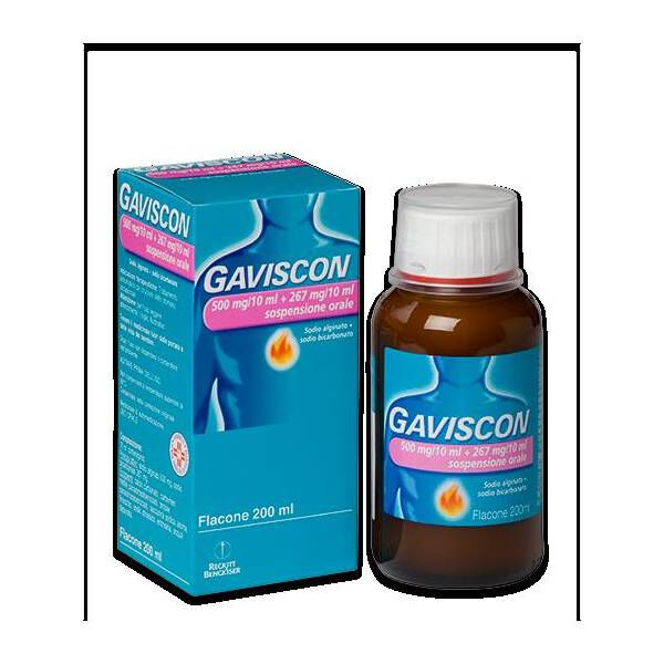 Reckitt Benckiser H.(It.) Spa Gaviscon*os 500mg+267mg/10ml