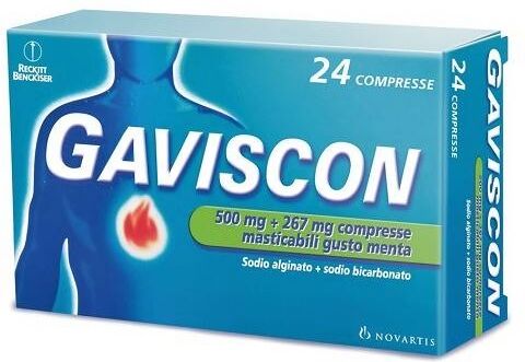 Reckitt Benckiser H.(It.) Spa Gaviscon*24cpr Menta 500+267mg