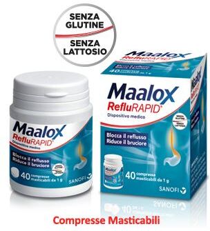 Sanofi Spa Maalox Reflurapid 40 Compresse Masticabili