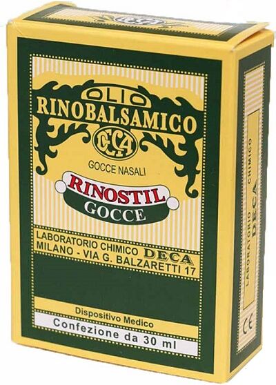 Deca Laboratorio Chimico Srl Rinostil Gocce Nasali Flacone 30ml Olio Rinobalsamico Per Laprotezione Della Mucosa Nasale E La Pulizia Delle Fosse Nasali