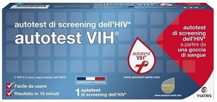 Mylan Spa Autotest Vih Screening Dell'Hiv Contiene 1 Autotest + Soluzione + Bisturi + Cerotto + Garza + Salvietta Disinfettante