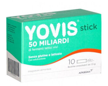 Alfasigma Spa Yovis Stick Fermenti Lattici 50 Miliardi Intestino 10 Bustine