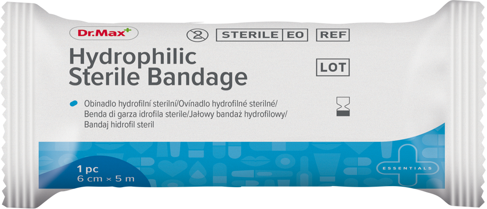 Dr.Max Hydrophilic Sterile Bandage 6 cm x 5 m