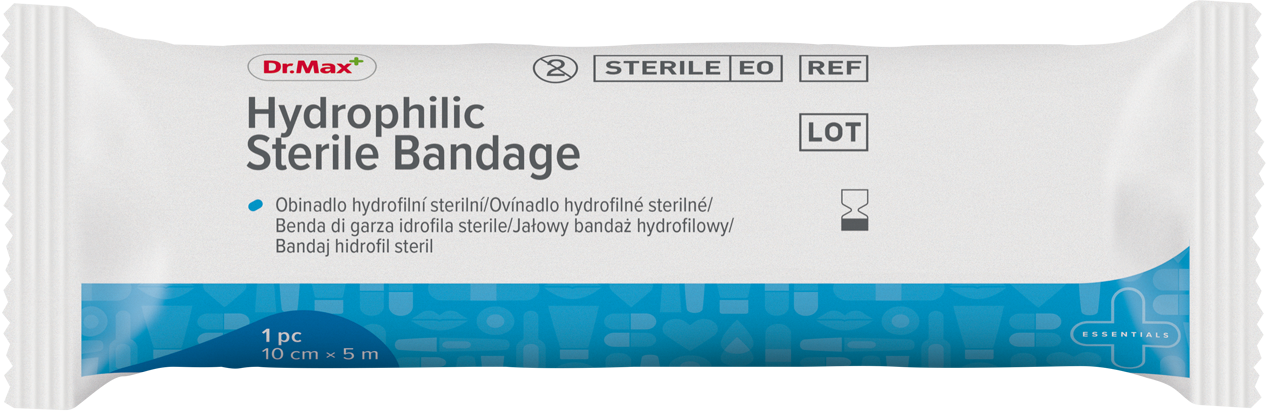 Dr.Max Hydrophilic Sterile Bandage 10 cm x 5 m