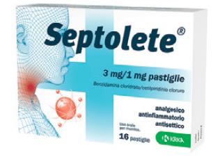 Gola Septolete 3 mg/1 mg Gusto Eucaliptolo 16 Pastiglie
