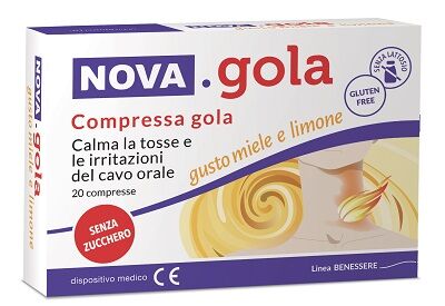 Nova Argentia Nova Gola Miele e Limone Calma la Tosse 20 Compresse