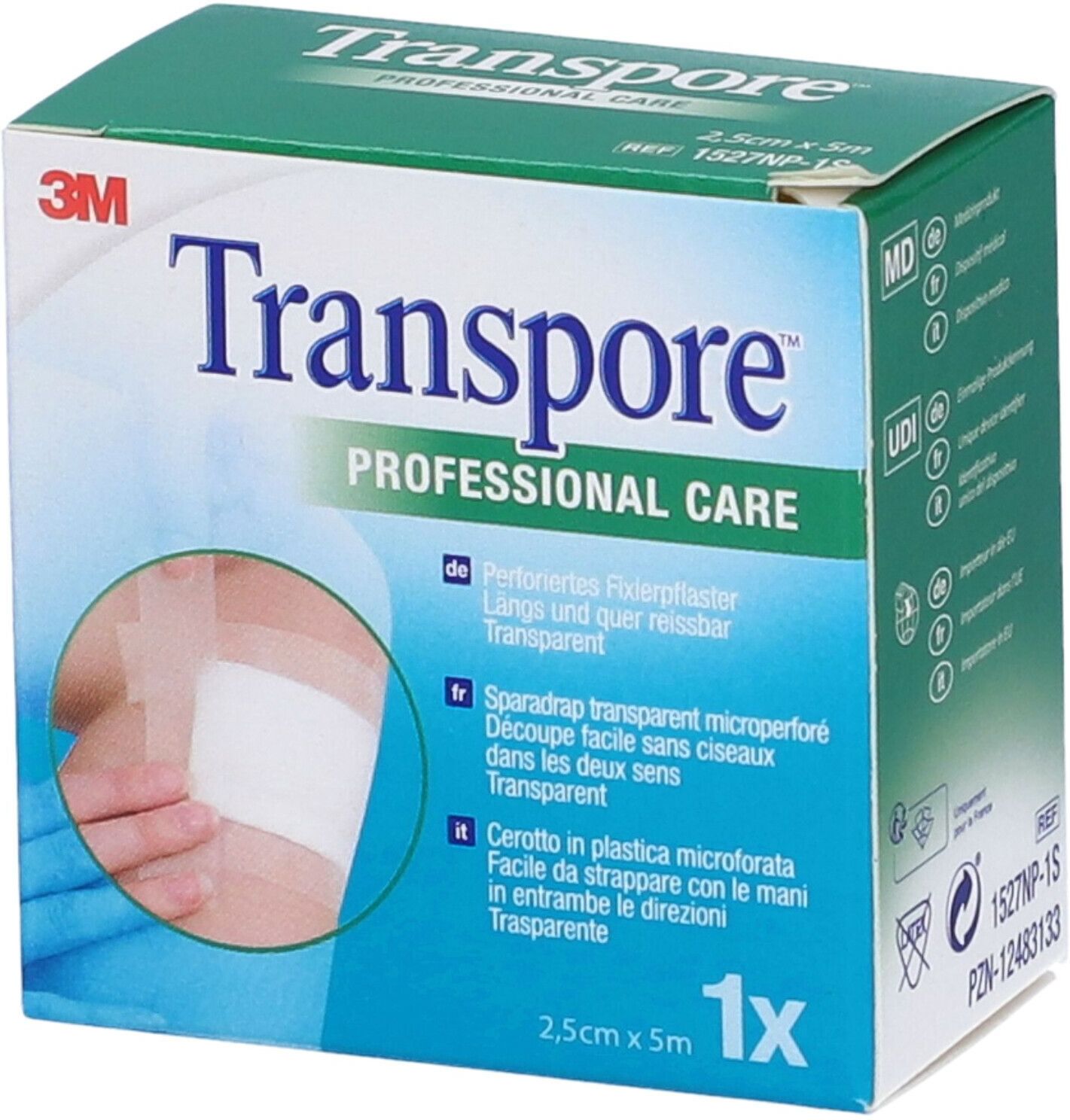 3M Cer Transpore 2,5X500 cm Ric