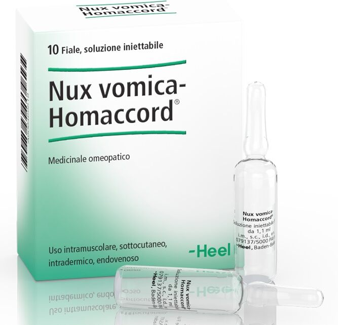 Guna Nux Vomica-Homaccord Medicinale Omeopatico 10 Fiale