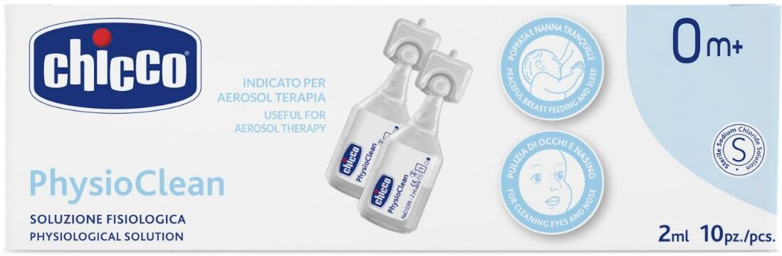 Chicco Physioclean Soluzione Fisiologica 2Ml 10 Pezzi