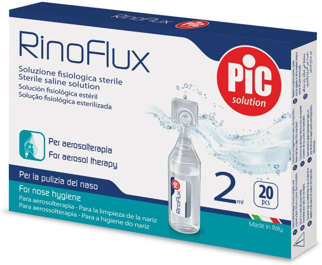 Pic Rinoflux Soluzione Fisiologica Aerosolterapia 20 Flaconi