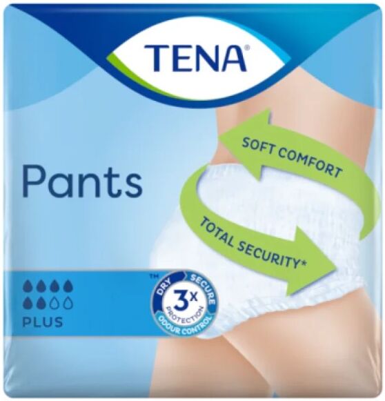 Tena Pants Plus Pannolini a Mutandina Taglia M 9 Pezzi