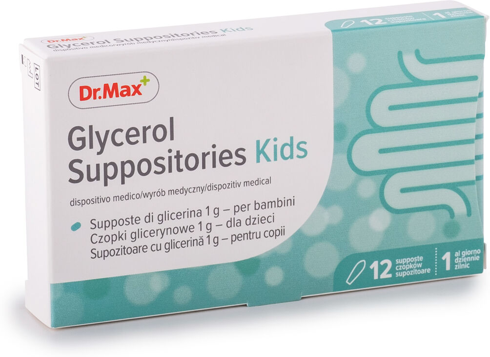 Dr.Max Glycerol Suppositories Kids 12 Supposte