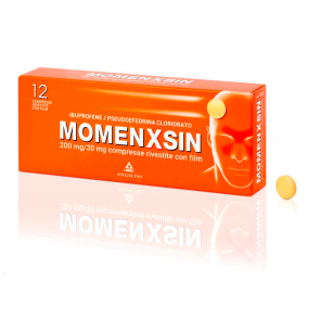 Angelini pharma Momenxsin 200 mg/30 mg 12 compresse rivestite con film