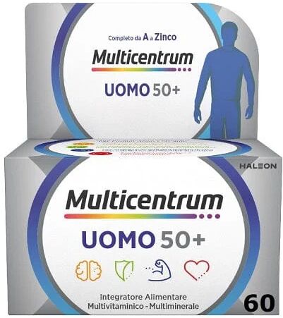 MULTICENTRUM Uomo 50+ Integratore Alimentare 60 Compresse